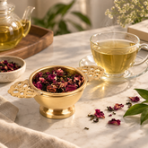 Vintage Gold Tea Strainer