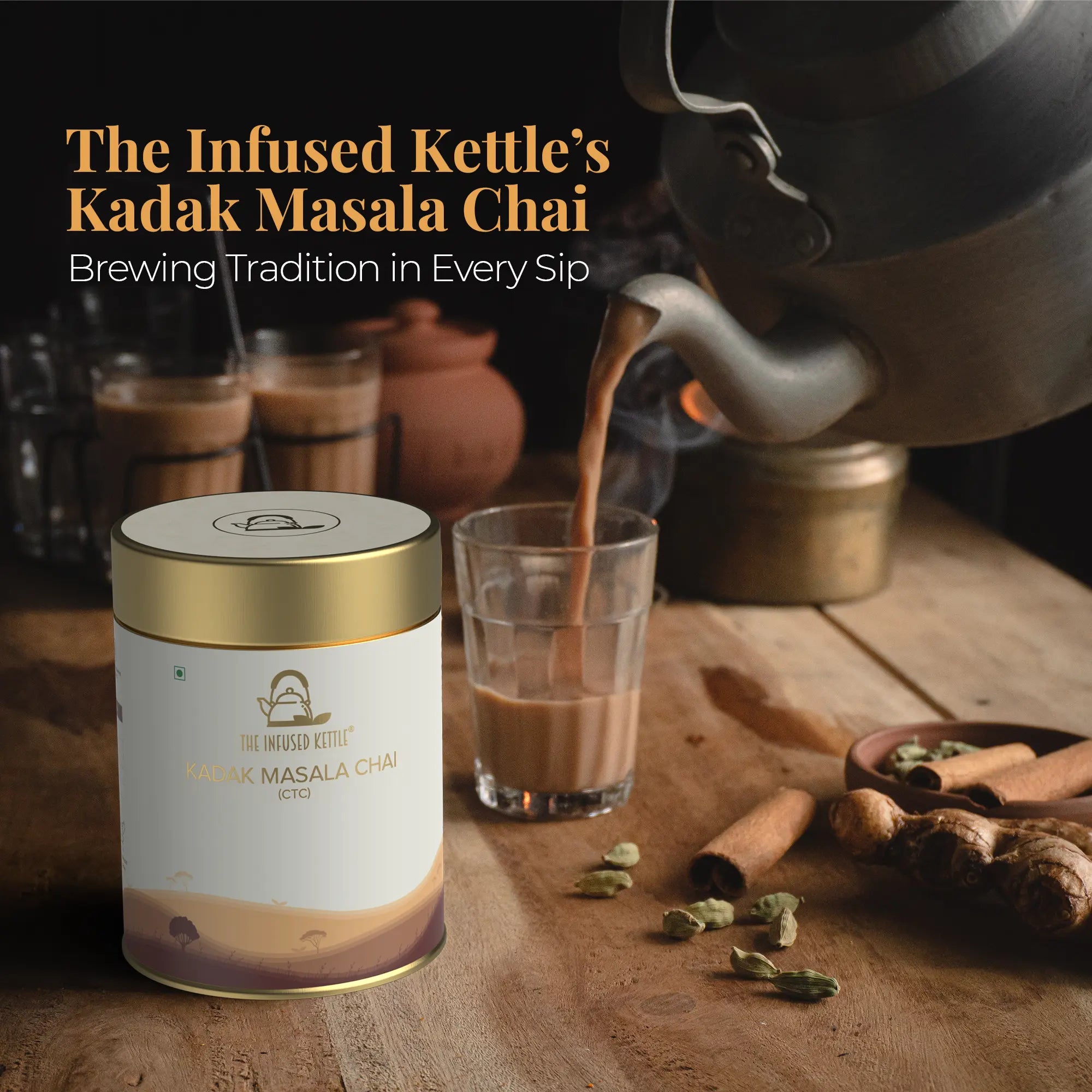 Kadak Masala Chai | Strong Indian Kadak Chai – THE INFUSED KETTLE